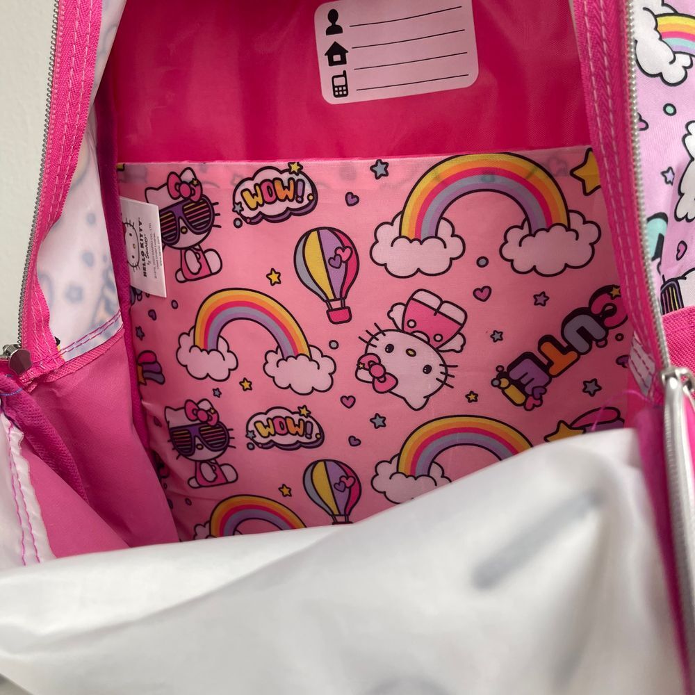 Hello Kitty Rainbow Sequin Backpack Holographic Iridescent School Bag - Picture 10 of 16